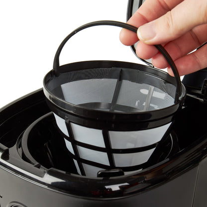 Haden Coffee Machine, 12 Cup Programmable Drip Coffee Maker, Black & Copper