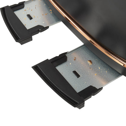 Haden Dorset 4 Slice Wide Slot Stainless Steel Toaster, Black & Copper