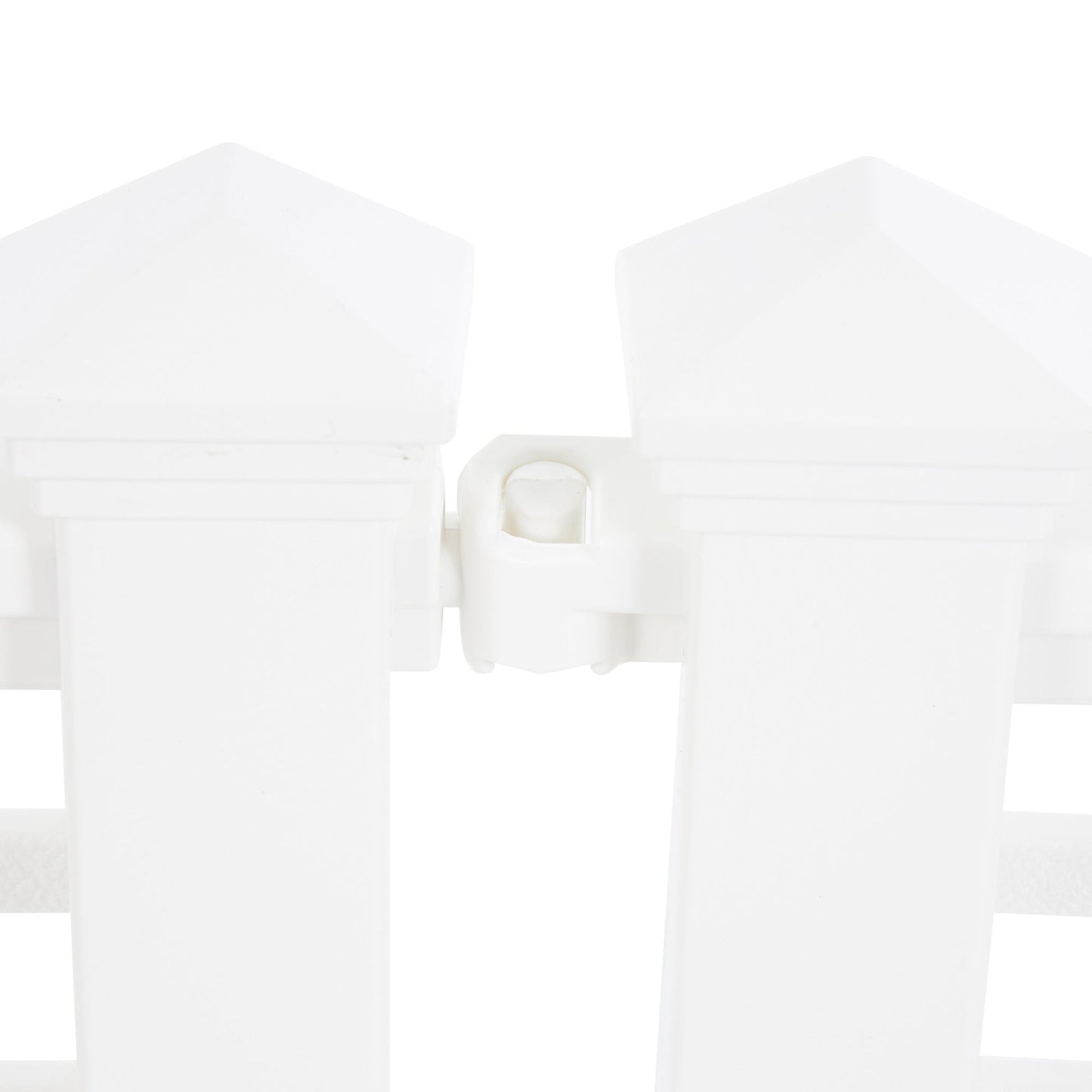 Suncast Grand View 14.5 x 24 Inch Yard Garden Border Fence Panel, White (4 Pack)