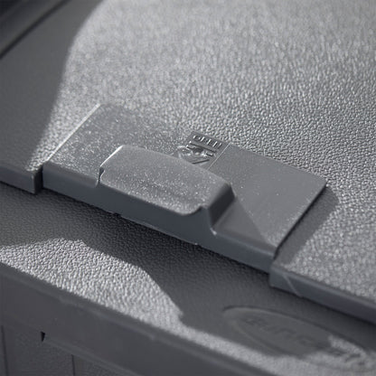 Suncast 22 Gallon Outdoor Small Deck Box & 30 Gallon Trash Waste Bin, Cyberspace