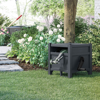 Suncast Hideaway 100 Ft Garden Hose Reel for 5/8 Inch Hoses, Cyberspace (4 Pack)