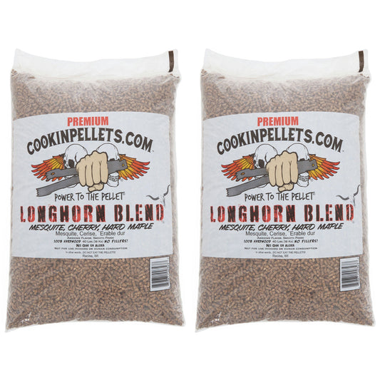 CookinPellets Premium 40 Lbs Apple Mash Hard Maple Smoker Wood Pellets, (2 Pack)