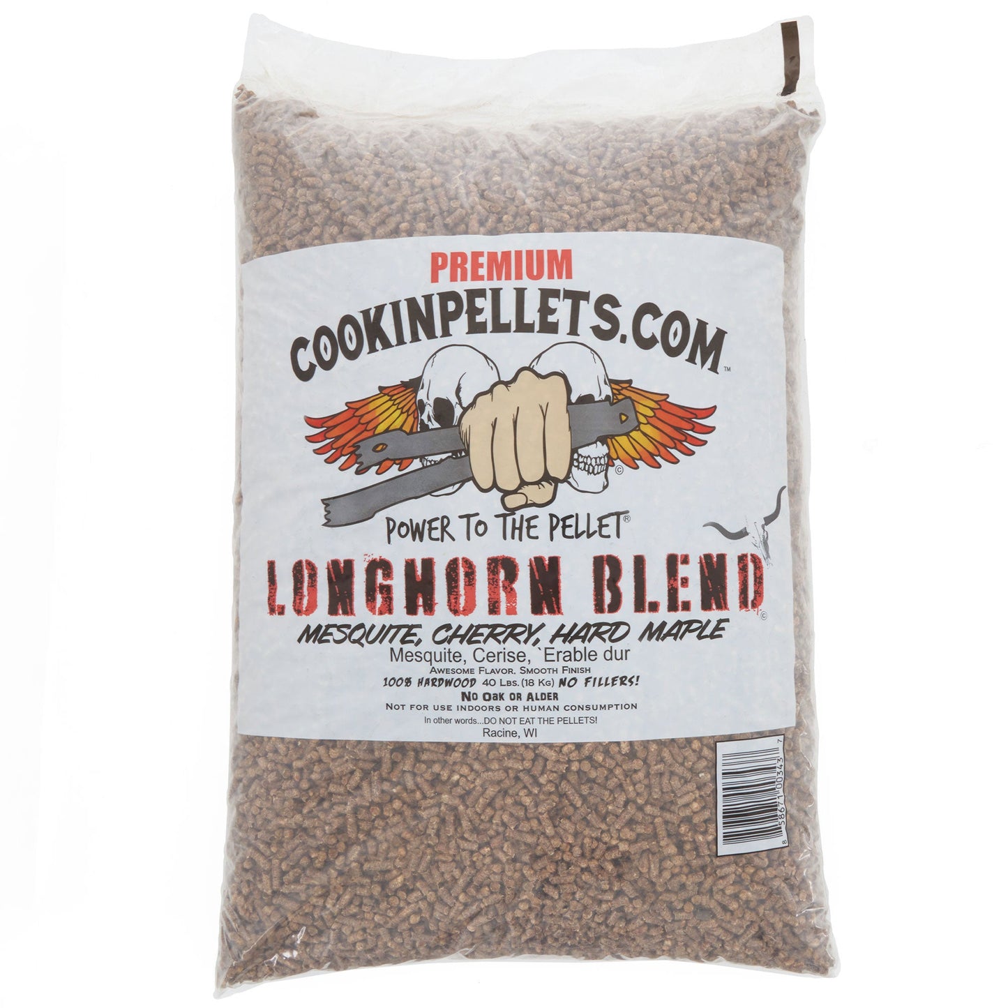 CookinPellets Premium 40 Lbs Longhorn Blend Grill Smoker Wood Pellets, (3 Pack)