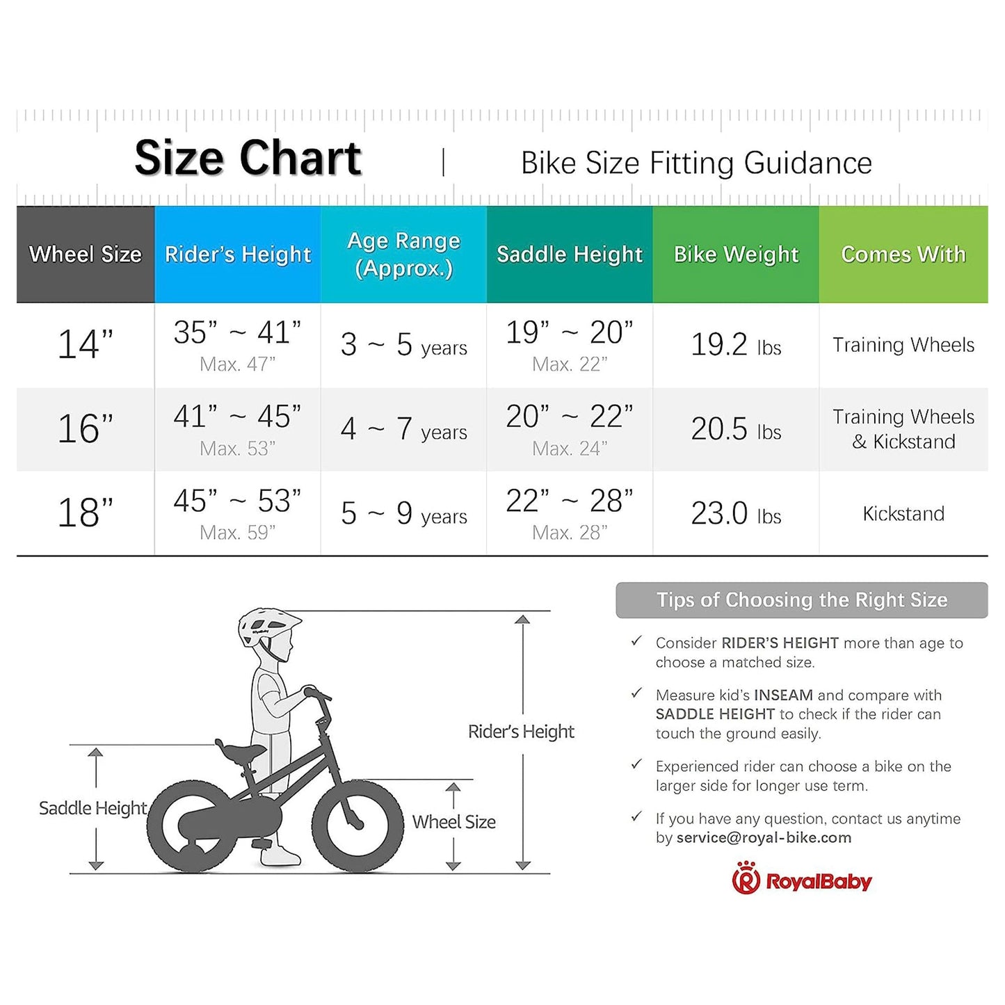 RoyalBaby Space Shuttle 16" Magnesium Alloy Kids Bicycle w/2 Disc Brakes, White