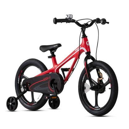 RoyalBaby Moon-5 16" Magnesium Kids Bicycle w/Training Wheels & Kickstand, Red