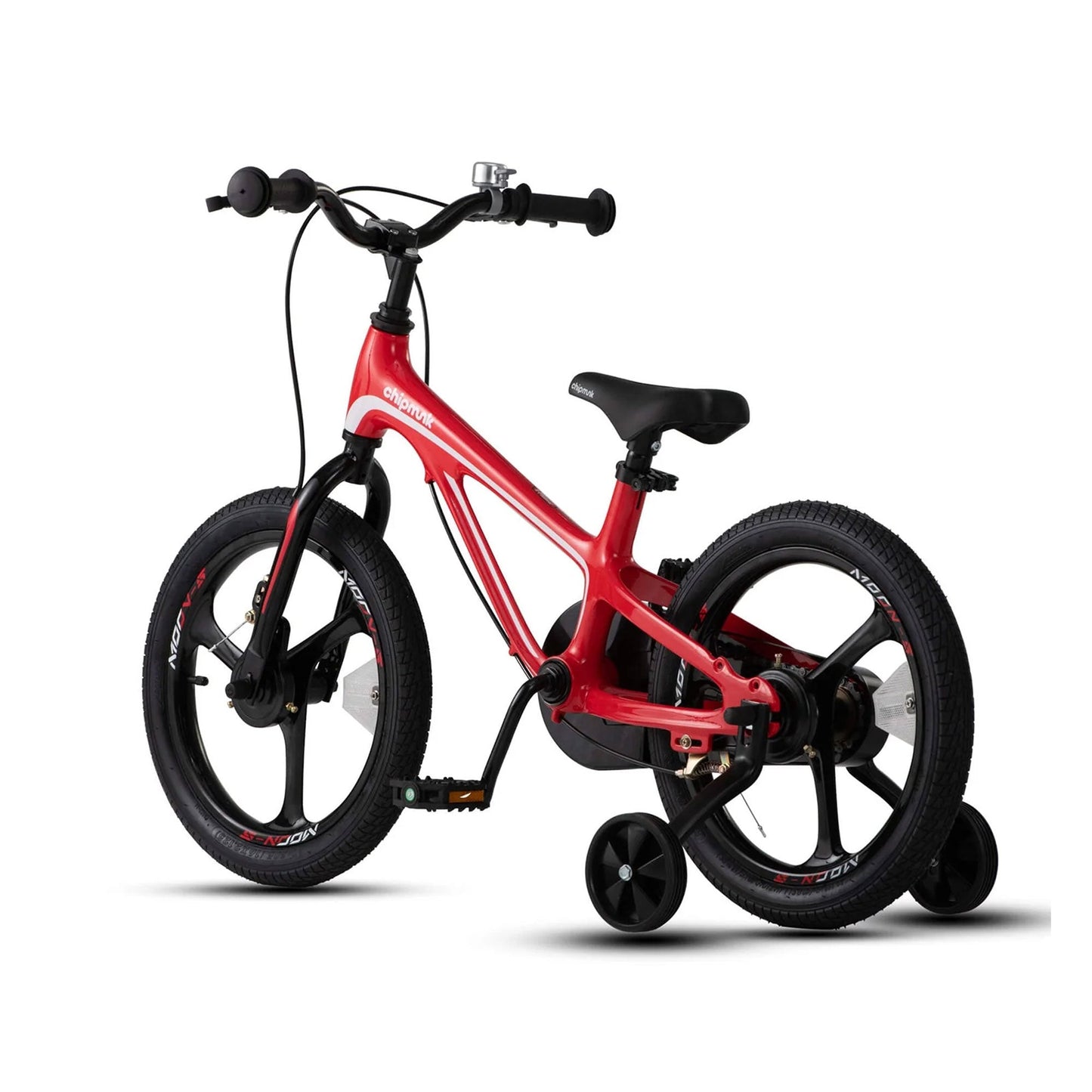 RoyalBaby Moon-5 16" Magnesium Kids Bicycle w/Training Wheels & Kickstand, Red