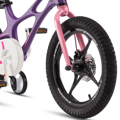 RoyalBaby Space Shuttle 14" Magnesium Alloy Kids Bike w/ Training Wheels, Purple