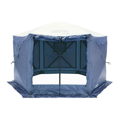 CLAM Quick-Set Pavilion 12.5 x 12.5 Ft Portable Outdoor Canopy Shelter, Blue