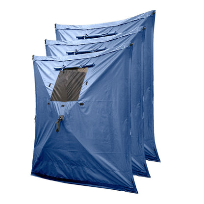 Clam Quick-Set Screen Hub Tent Wind & Sun Panels, Accessory Only, Blue (3 Pack)