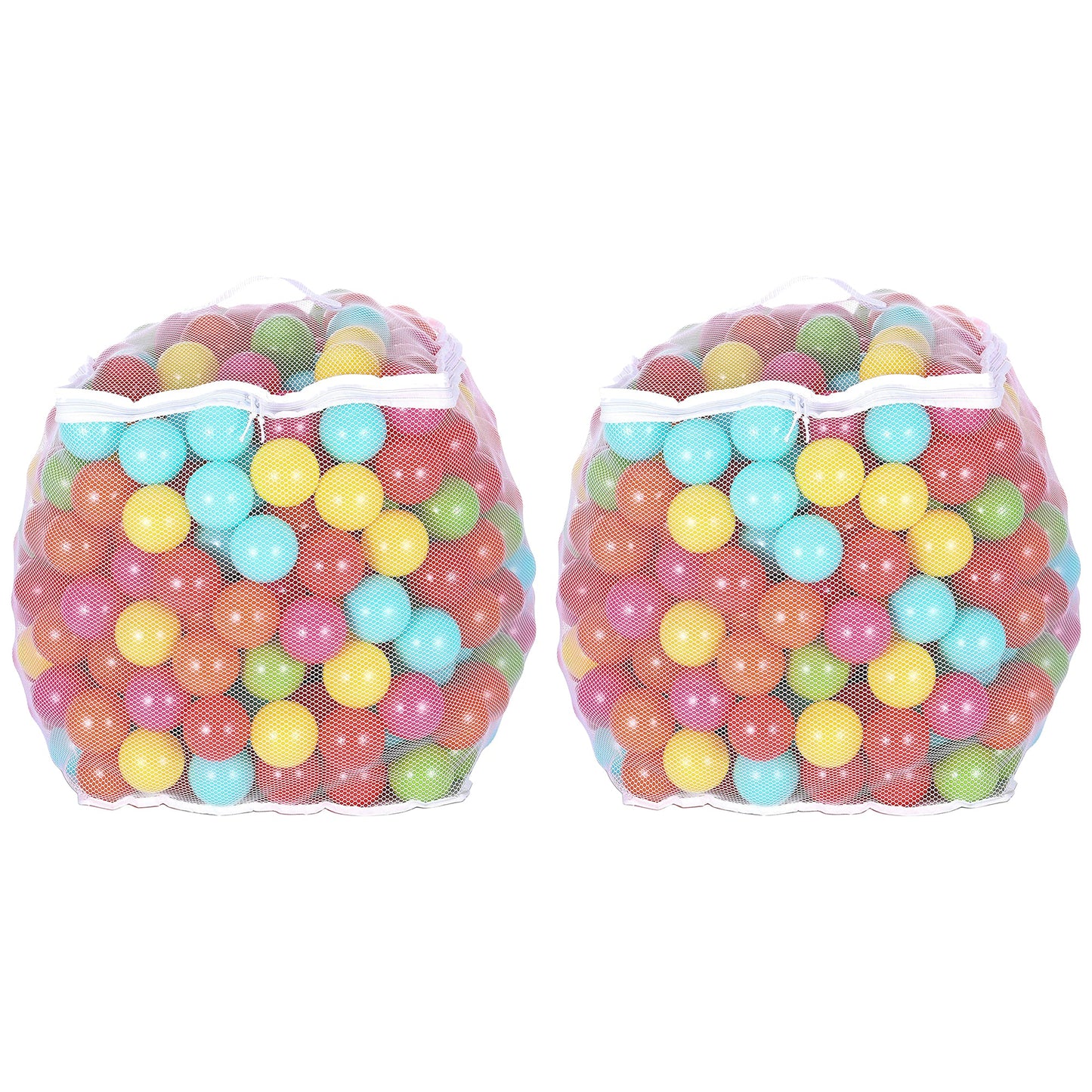 BalanceFrom Fitness 2.3" Play Pit Balls with Storage Bag, Multicolor (2 Pack)