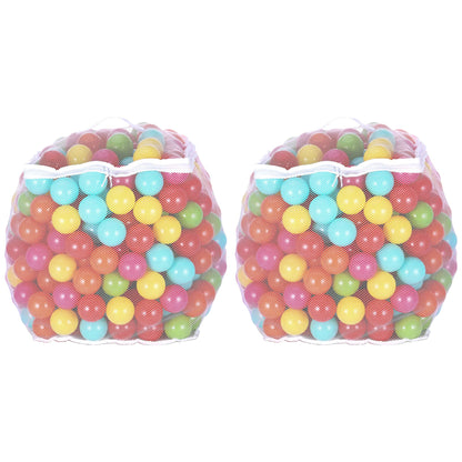 BalanceFrom Fitness 2.3" Play Pit Balls with Storage Bag, Multicolor (2 Pack)