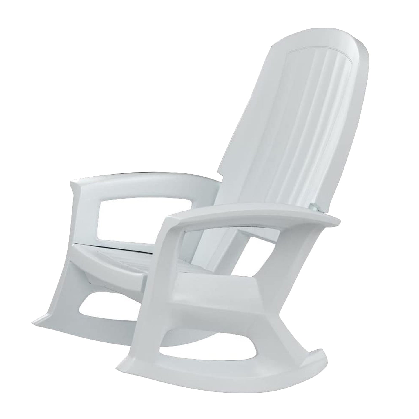 Semco Rockaway Heavy Duty All Weather Outdoor Rocking Chair, White (3 Pack)