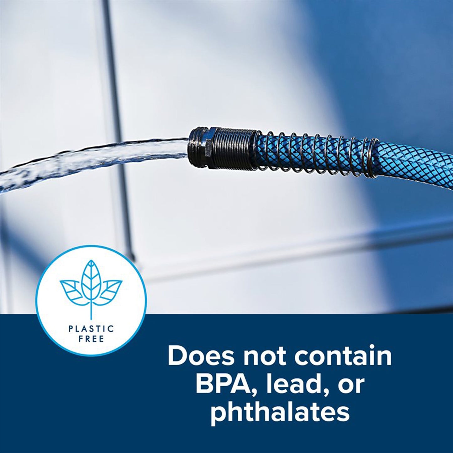 Camco TastePURE 25 Foot No Kink Heavy Duty PVC Premium Drinking Water Hose, Blue