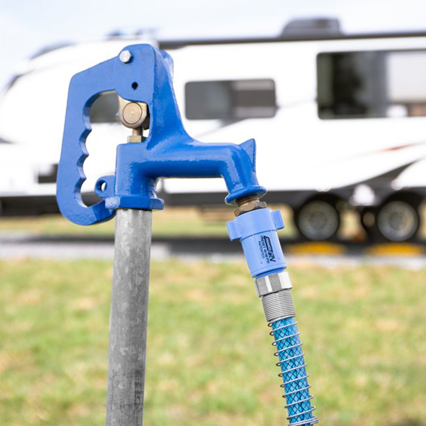 Camco TastePURE 25 Foot No Kink Heavy Duty PVC Premium Drinking Water Hose, Blue