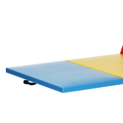 BalanceFrom Fitness Foldable Gymnastics Mat w/Sectional Floor Balance Beam,Multi