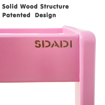 SDADI LT05E Mother's Helper Adjustable Height Kids Kitchen Step Stool, Pink