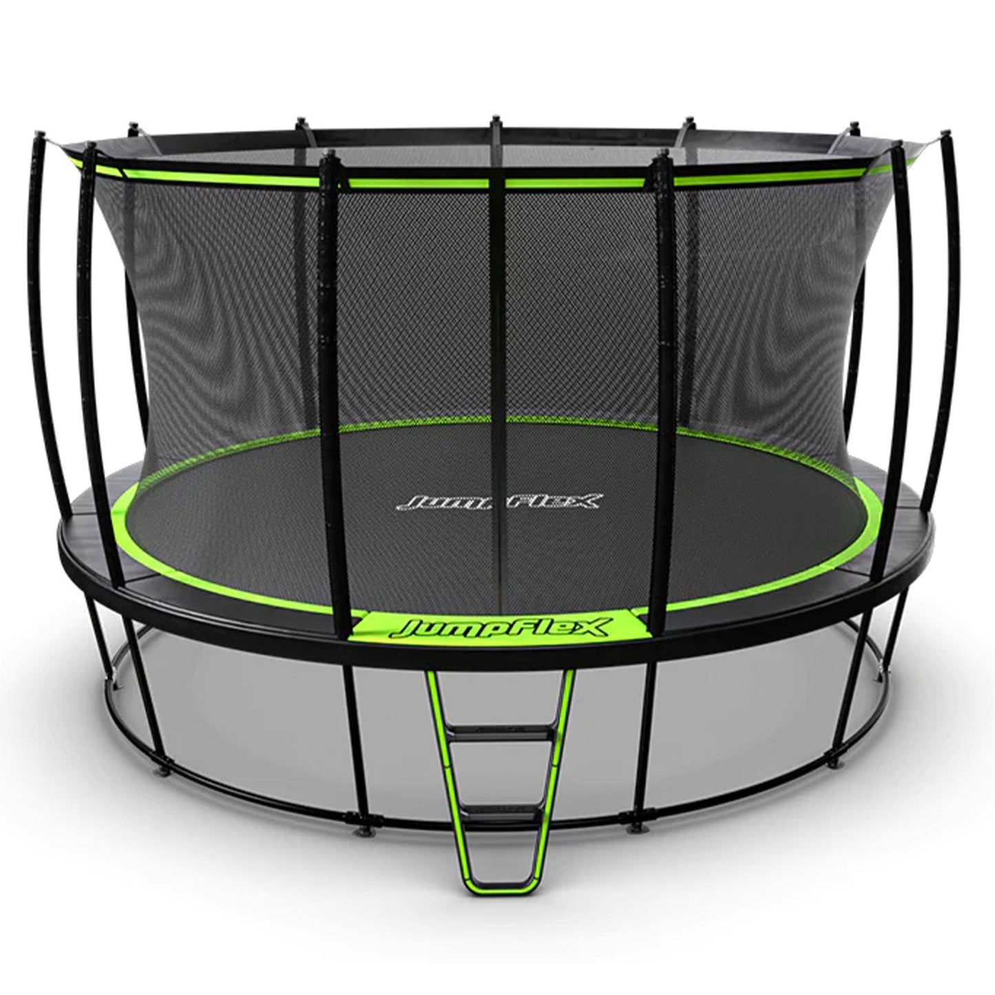JumpFlex HERO 14' Trampoline for Kids Outdoor Play Equipment with Net & Ladder