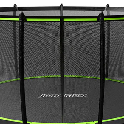 JumpFlex HERO 14' Trampoline for Kids Outdoor Play Equipment with Net & Ladder