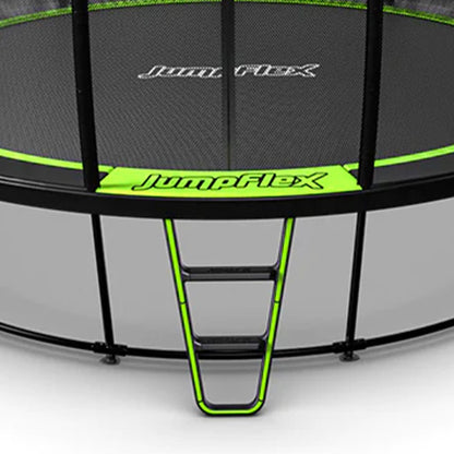 JumpFlex HERO 14' Trampoline for Kids Outdoor Play Equipment with Net & Ladder