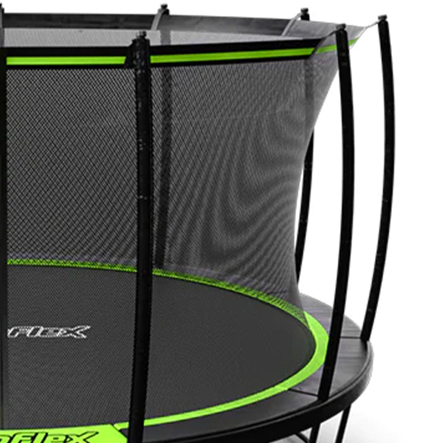 JumpFlex HERO 14' Trampoline for Kids Outdoor Play Equipment with Net & Ladder