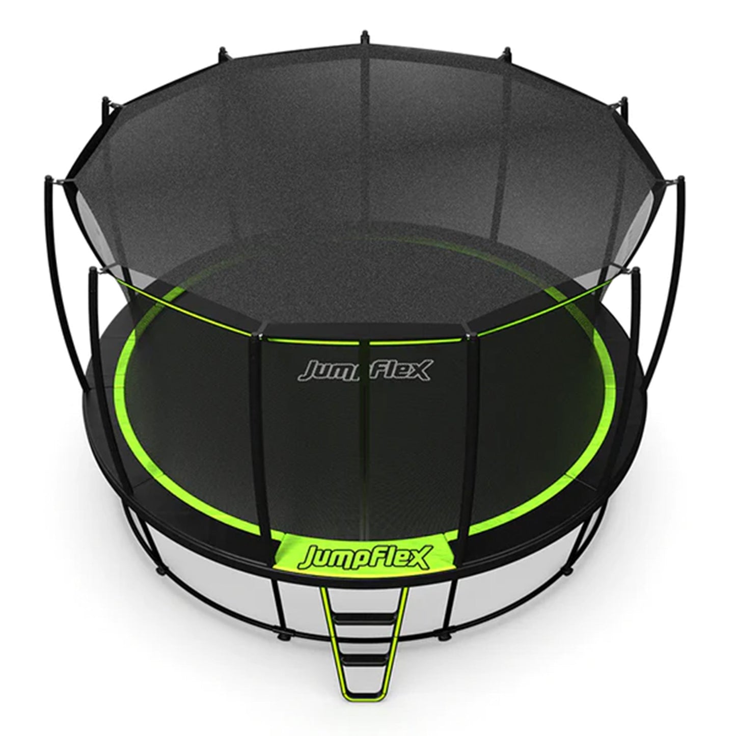 JumpFlex SMARTSHADE FLEX 12 Foot Soft Protective Trampoline Canopy Cover, Black