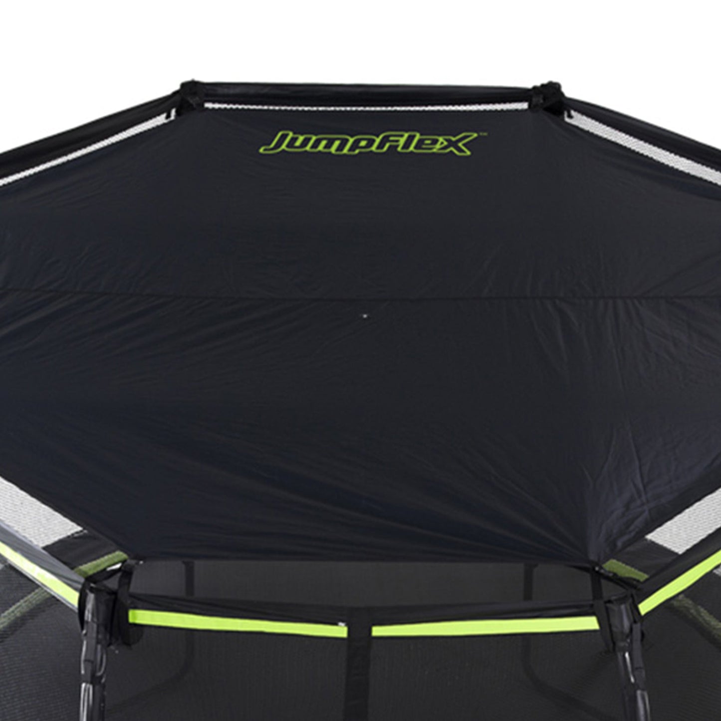 JumpFlex SMARTSHADE FLEX 12 Foot Soft Protective Trampoline Canopy Cover, Black