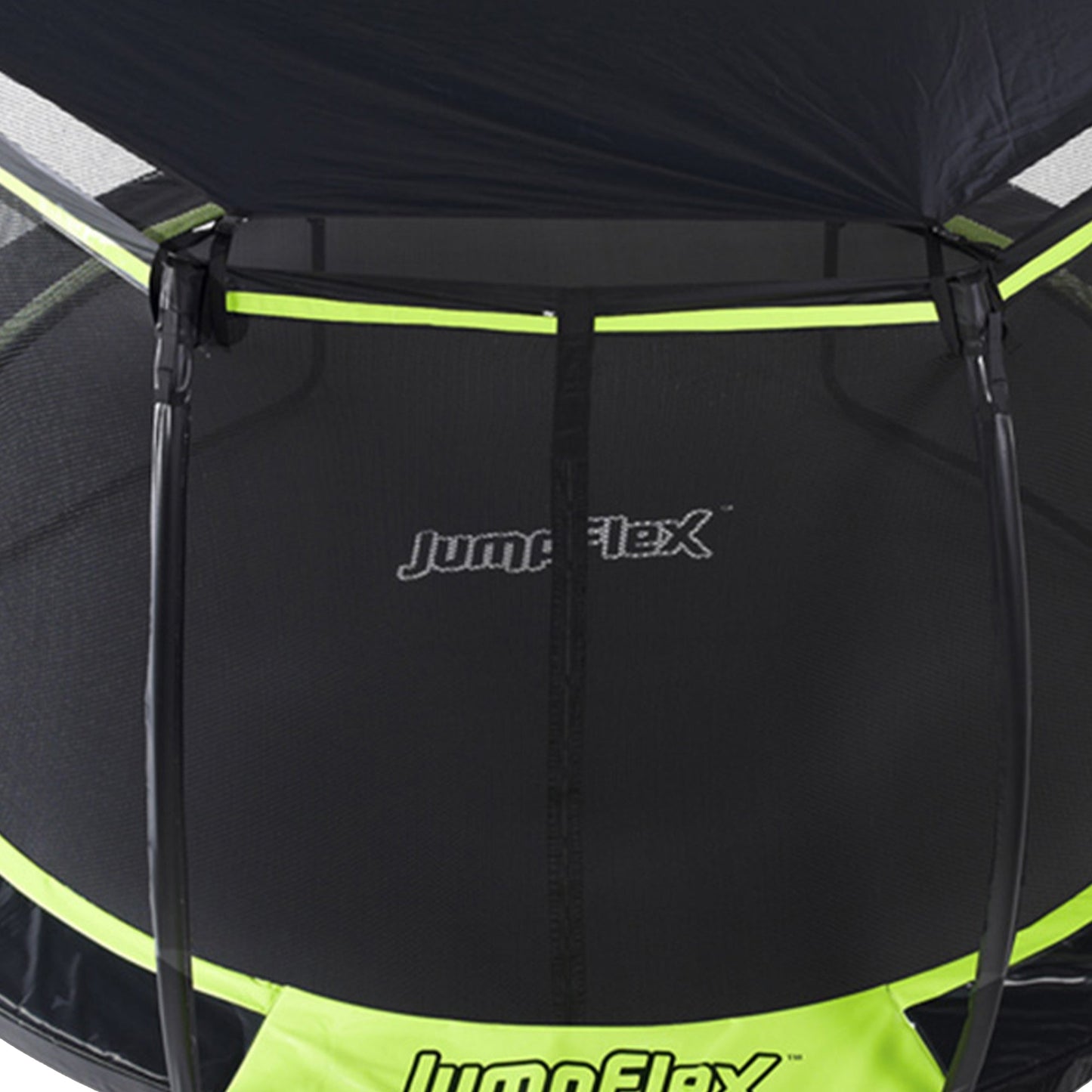 JumpFlex SMARTSHADE FLEX 12 Foot Soft Protective Trampoline Canopy Cover, Black