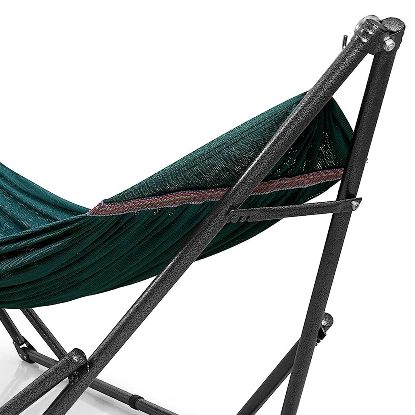 Tranquillo Universal 106.5" Double Hammock with Adjustable Stand & Bag, Peacock