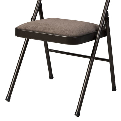 MECO Sudden Comfort Corrin Fabric Double Pad High Back Folding Chair, (Set of 4)