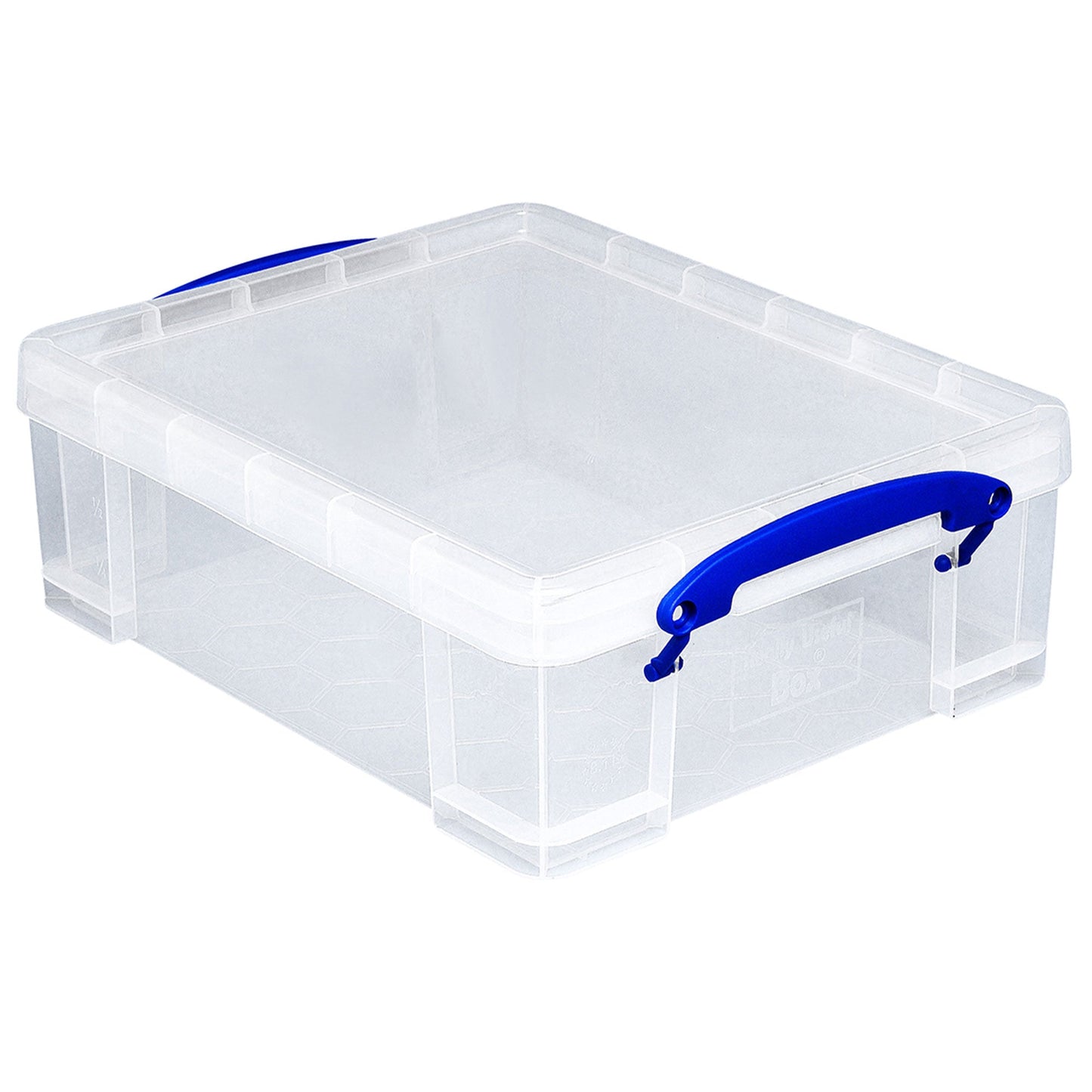 Really Useful Box 8.1L Plastic Storage Container with Clip Lock Handle (2 Pack)
