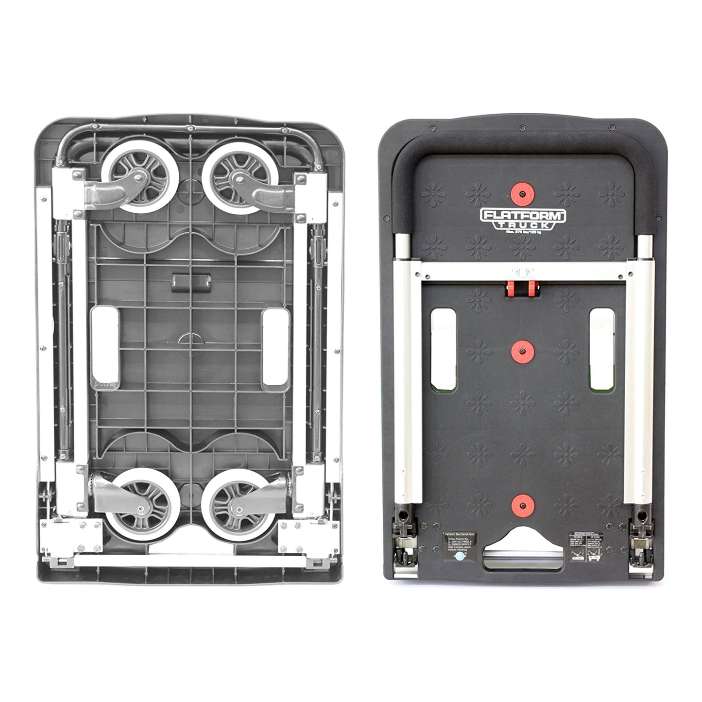 Magna Cart FF 4 Wheel Folding Platform Transport Cart Supports 300 lbs (5 Pack)