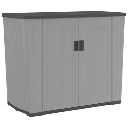 Suncast Backyard Oasis 130 Gallon Outdoor Storage Shed Basic Unit, Dove Gray