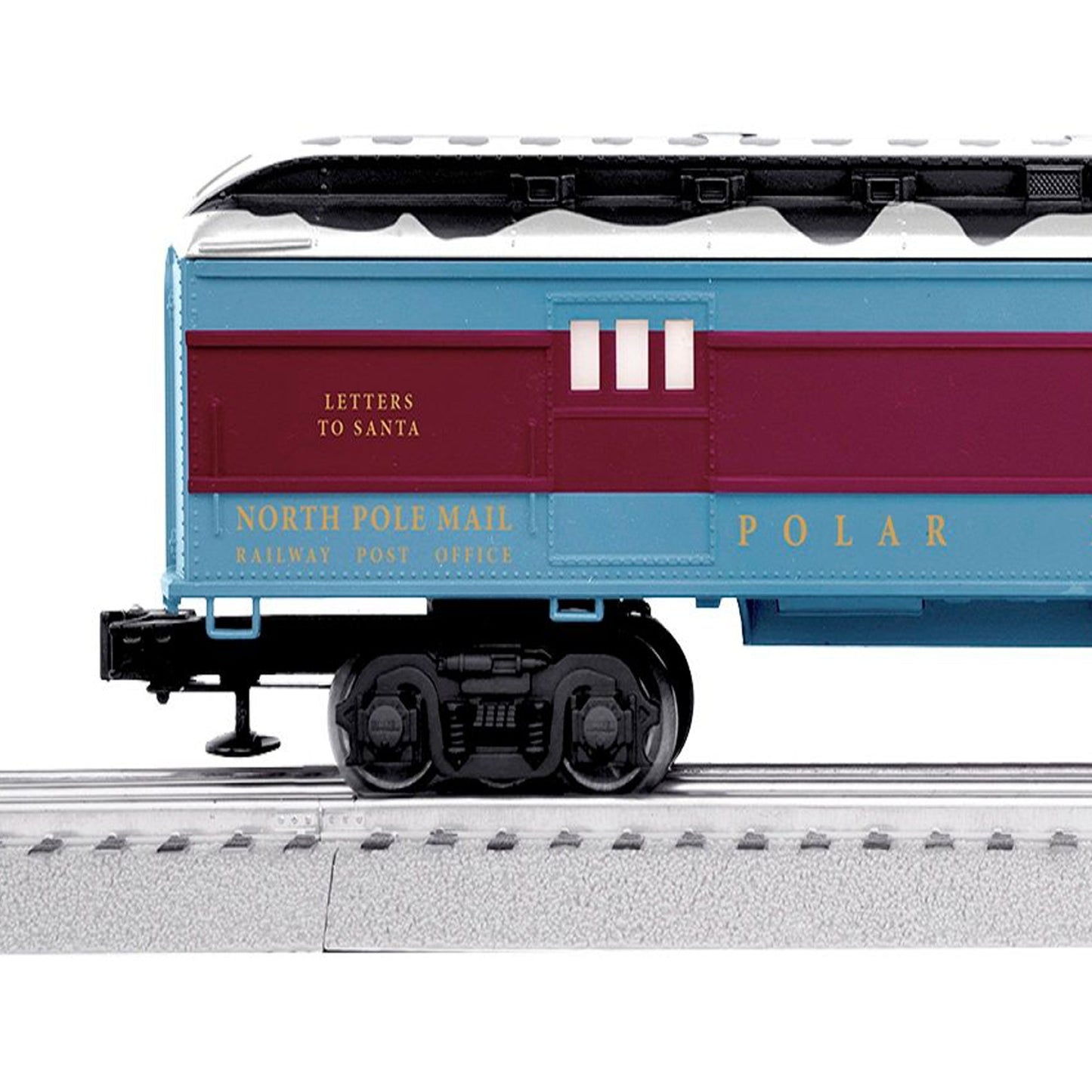 Lionel Trains The Polar Express Letters to Santa Mail Snow Covered Roof Car