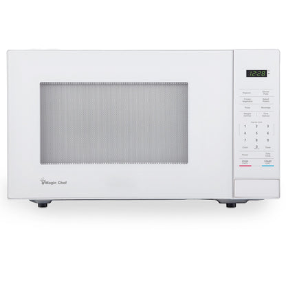 Magic Chef 1000 Watt 1.1 Cubic Feet Digital Touch Countertop Microwave, White