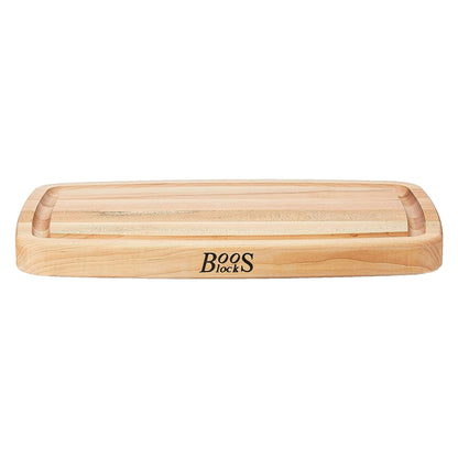 John Boos Large Maple Wood Edge Grain Kitchen Cutting Board, 18" x 11" x 1.5"