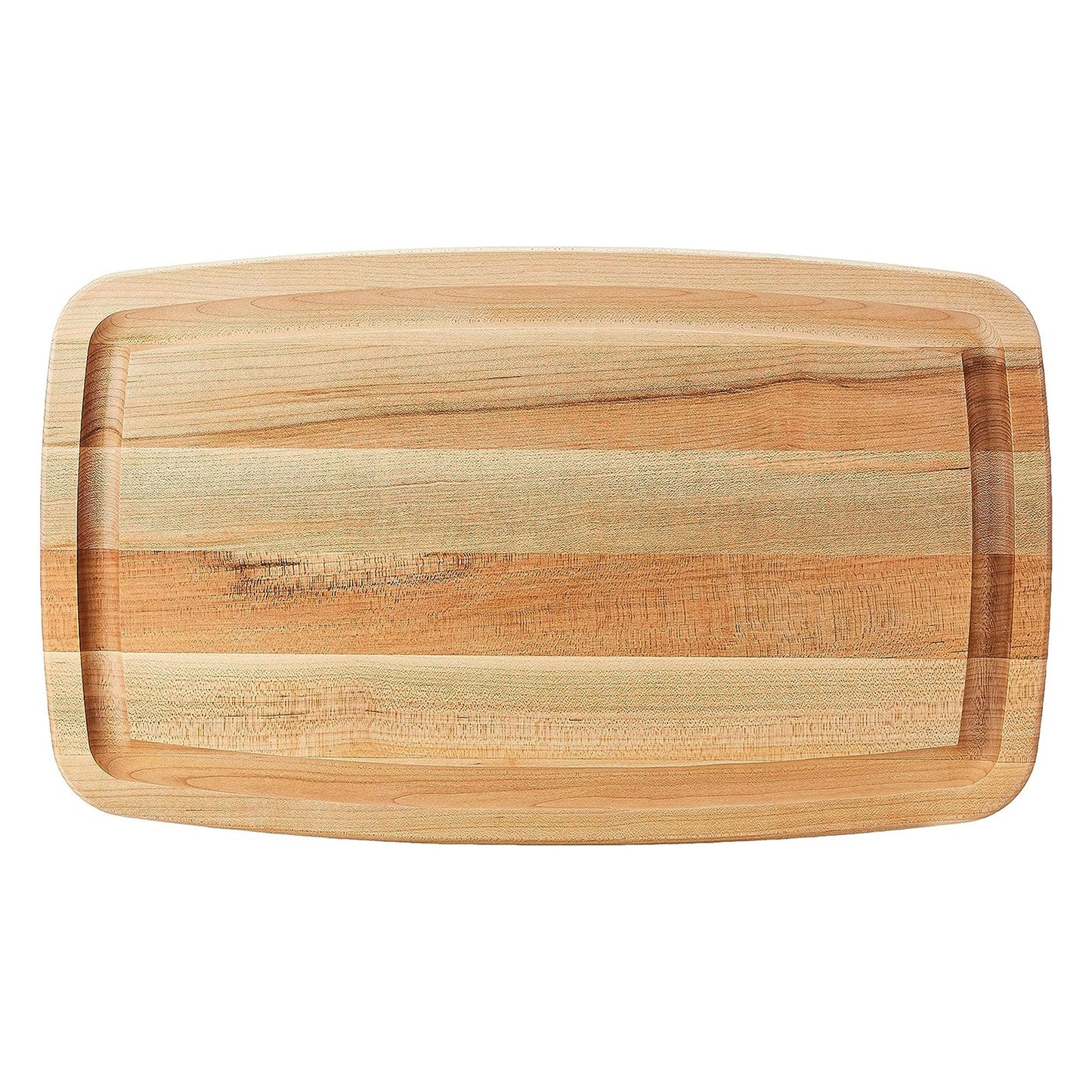 John Boos Large Maple Wood Edge Grain Kitchen Cutting Board, 18" x 11" x 1.5"