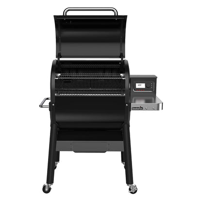 Weber SmokeFire II EX4 24" Stainless Steel Wood Fire Pellet Smart Grill, Black