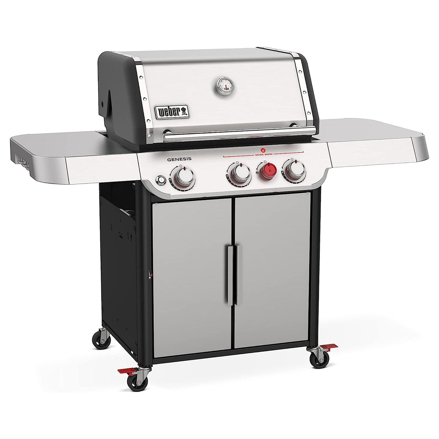 Weber Genesis S-325S Stainless Steel 3 Burner Liquid Propane Gas Grill, Silver