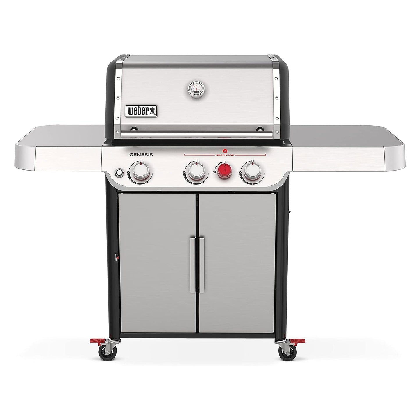 Weber Genesis S-325S Stainless Steel 3 Burner Liquid Propane Gas Grill, Silver