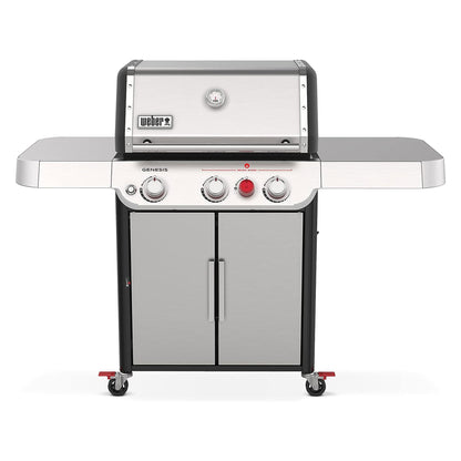 Weber Genesis S-325S Stainless Steel 3 Burner Liquid Propane Gas Grill, Silver