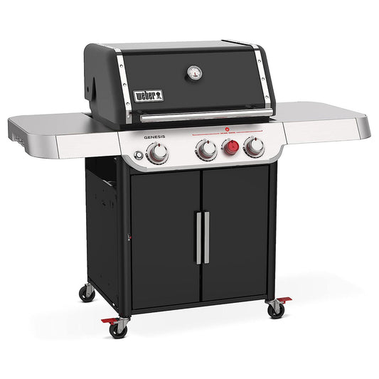 Weber Genesis E-325S Stainless Steel 3 Burner Liquid Propane Gas Grill, Black