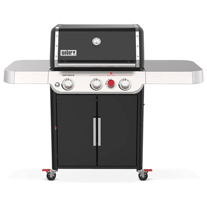 Weber Genesis E-325S Stainless Steel 3 Burner Liquid Propane Gas Grill, Black