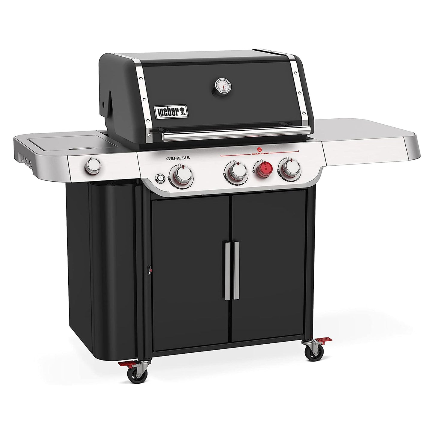 Weber Genesis E-335 Stainless Steel 3 Burner Liquid Propane Gas Grill, Black