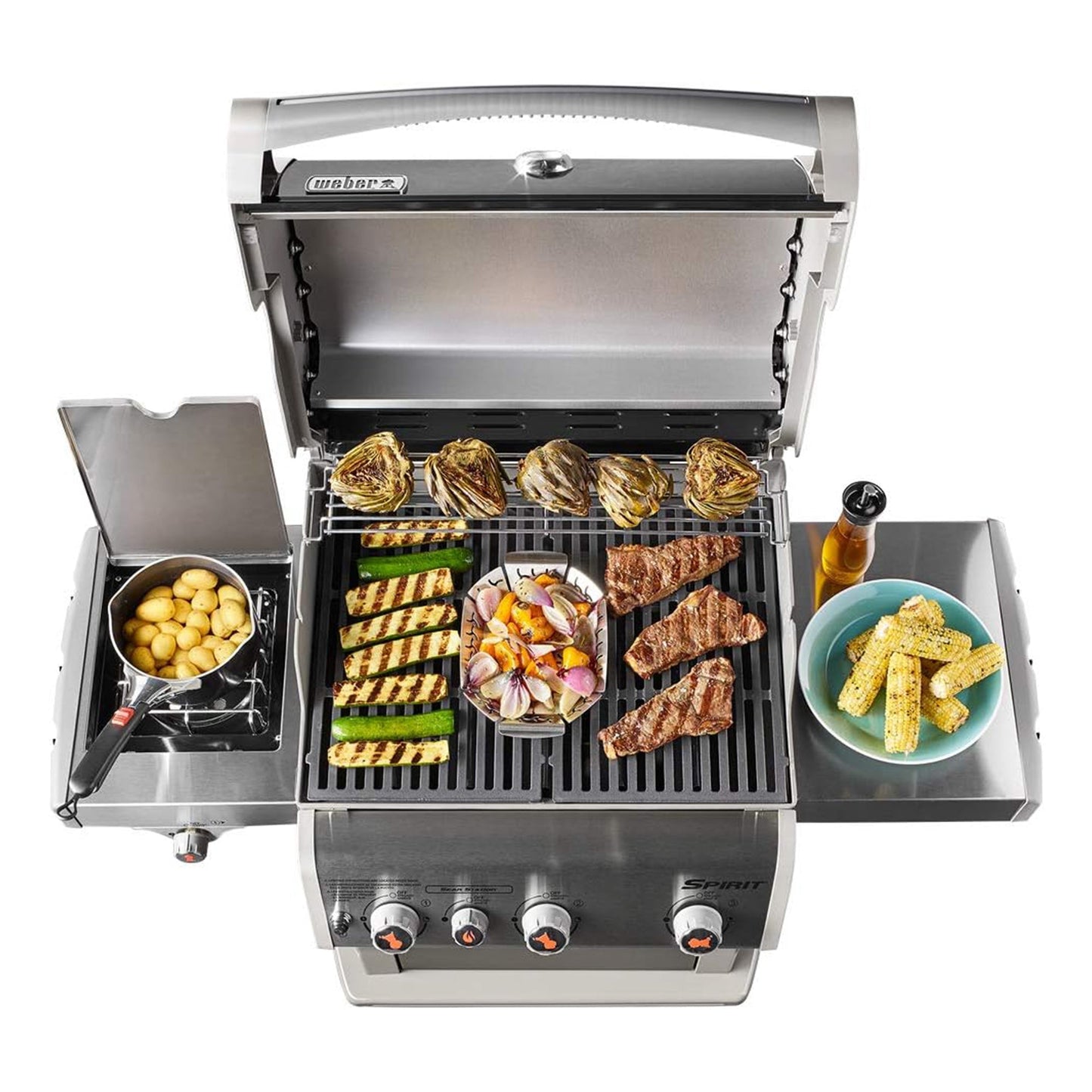 Weber Spirit E-330 Stainless Steel 3 Burner 32,000 BTUs Liquid Propane Gas Grill