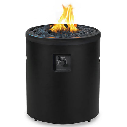 Four Seasons Courtyard 50,000 BTU Round Outdoor Column Portable Gas Fire Pit