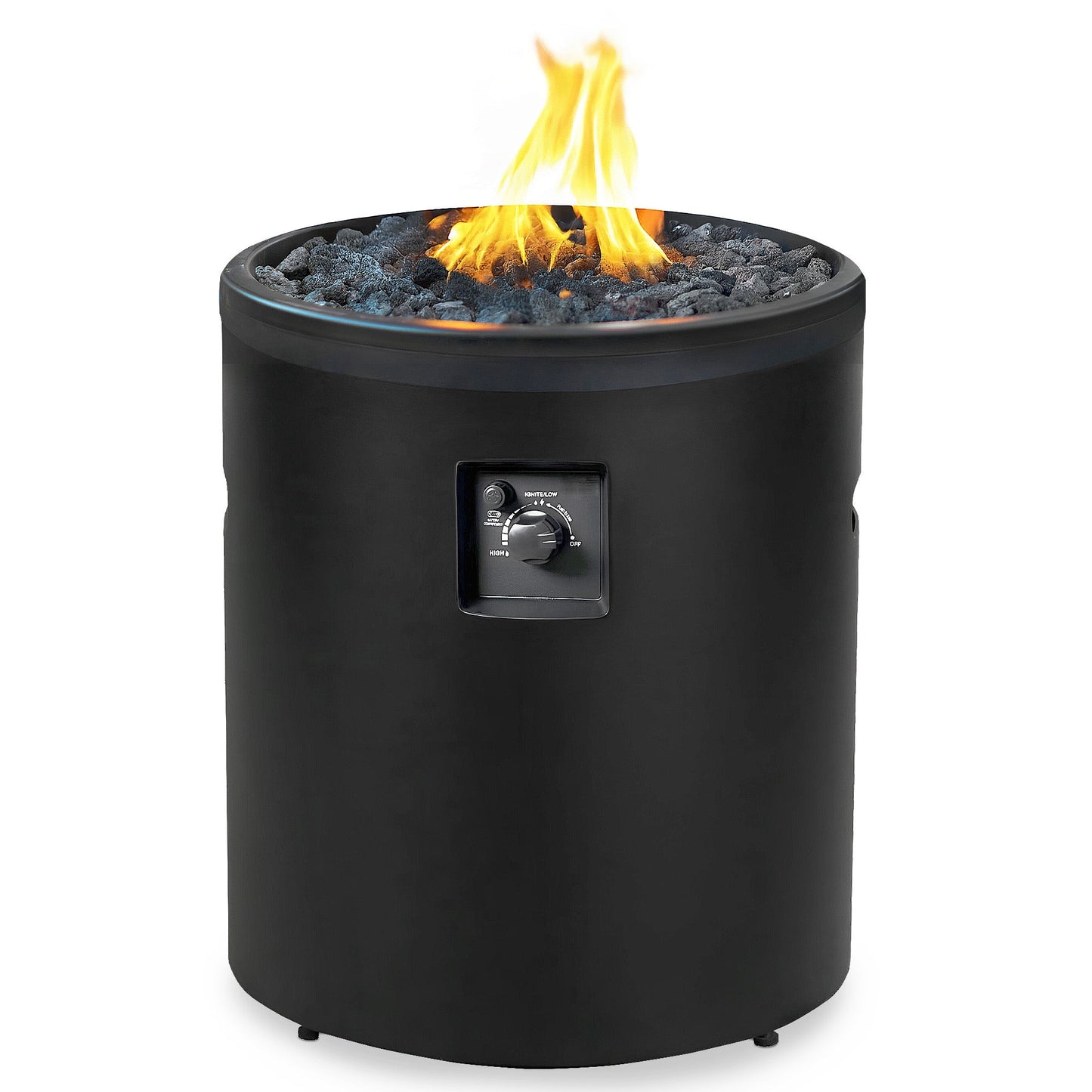 Four Seasons Courtyard 50,000 BTU Outdoor Column Portable Gas Fire Pit (Damaged)