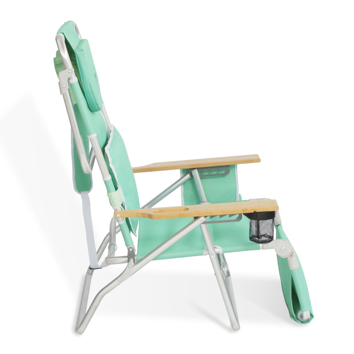 Ostrich Deluxe Padded 3-N-1 Outdoor Folding Reclining Beach Chair, Teal (3 Pack)