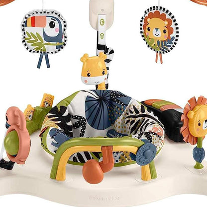 Fisher-Price Palm Paradise Jumperoo Baby Activity Center with Lights & Music