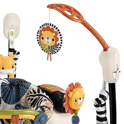 Fisher-Price Palm Paradise Jumperoo Baby Activity Center with Lights & Music