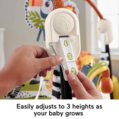 Fisher-Price Palm Paradise Jumperoo Baby Activity Center with Lights & Music